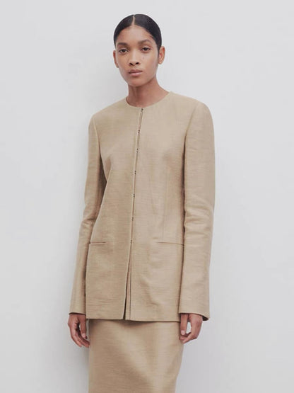 Damen Blazer Eveloria Elegantes Design Strukturiert