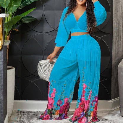 Damen Jumpsuit Florales Design Eveloria