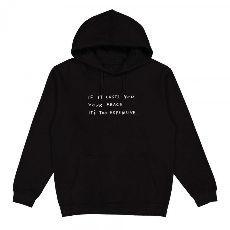 Damen Kapuzensweater Bequem Mit Spruch Grau