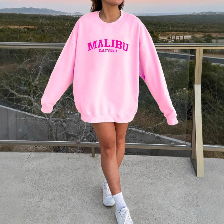 Damen Sweatshirt Weiches Material Lässiges Design Schwarz - Eveloria