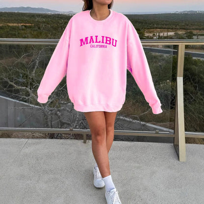 Damen Sweatshirt Weiches Material Lässiges Design Schwarz - Eveloria