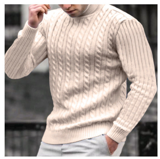 Herren Rollkragenpullover Strickqualität Eveloria