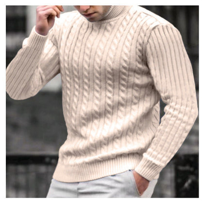 Herren Rollkragenpullover Strickqualität Eveloria