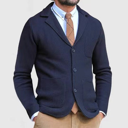 Eveloria Herren Strickjacke Elegantes Design Mit Taschen