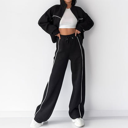Damen Sportset Weiches Material Hohe Beininserts Eveloria
