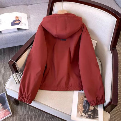 Damen Sportjacke Übergangsjacke mit Kapuze von Eveloria