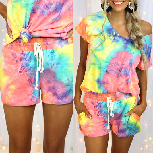 Damen Freizeitanzug Batikmuster Eveloria - Eveloria