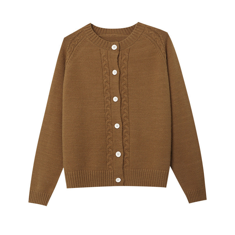Damen Strickpullover Zopfmuster Eveloria