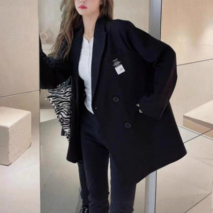 Damen Oversized Blazer Strukturiert Eveloria
