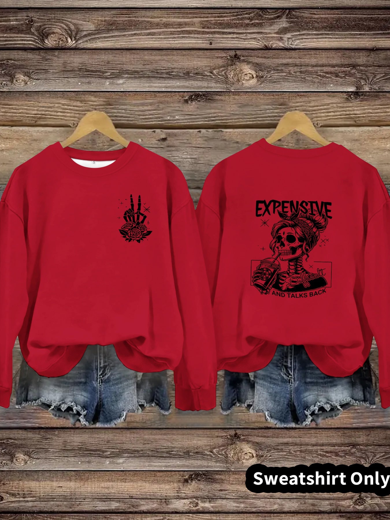 Damen Sweatshirt Kreatives Motiv Lässiger Schnitt Eveloria