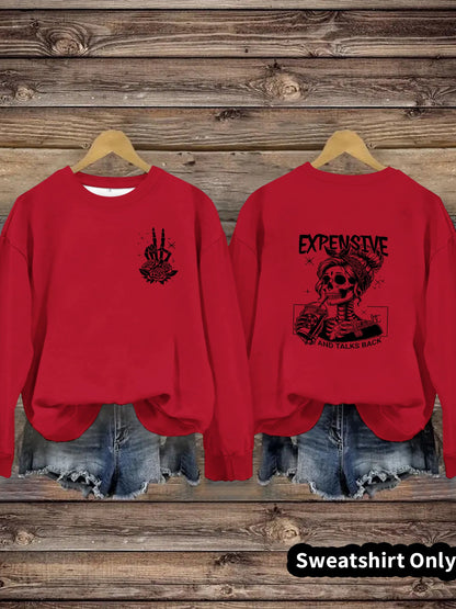 Damen Sweatshirt Kreatives Motiv Lässiger Schnitt Eveloria