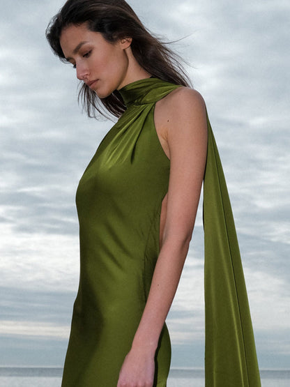 Damen Abendkleid Schulterfrei Fließend Eveloria