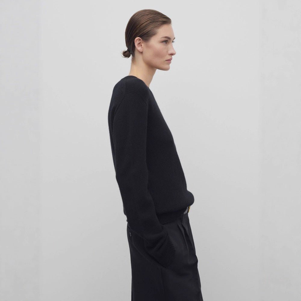 Damen Strickpullover Wolle Fein Eveloria