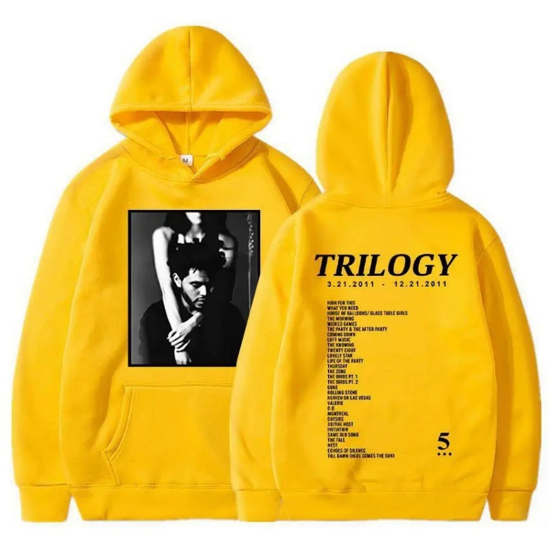 Damen Kapuzenpullover mit Fotodruck und Schriftzug Eveloria