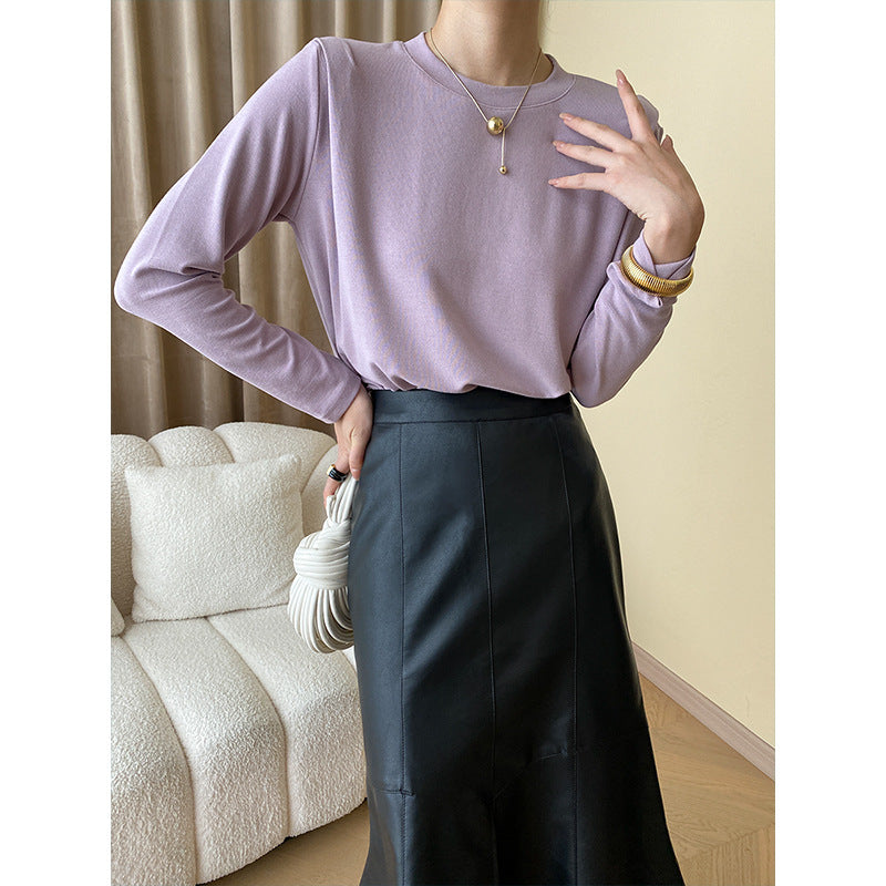 Damen Langarmshirt Feine Struktur Eveloria