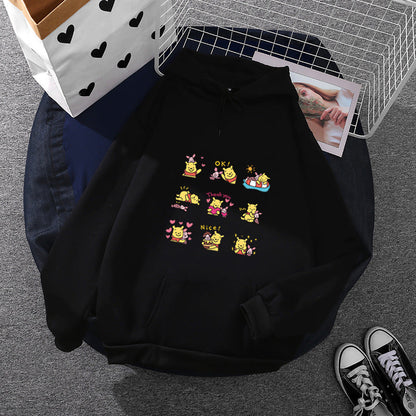 Damen Hoodie Pikachu Motiv Eveloria