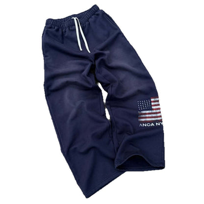 Damen Sweatpants Elastischer Bund Eingrifftaschen Eveloria