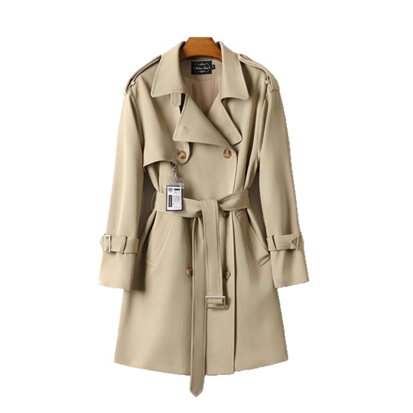 Damen Trenchcoat Oversized Schnitt Eveloria