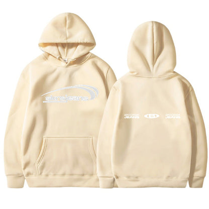 Damen Kapuzensweater Modernes Logo-Design Kängurutaschen