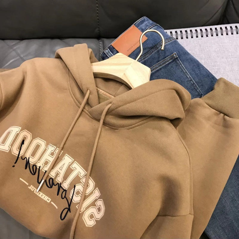 Damen Hoodie Oversized Lässig Mit Schriftzug