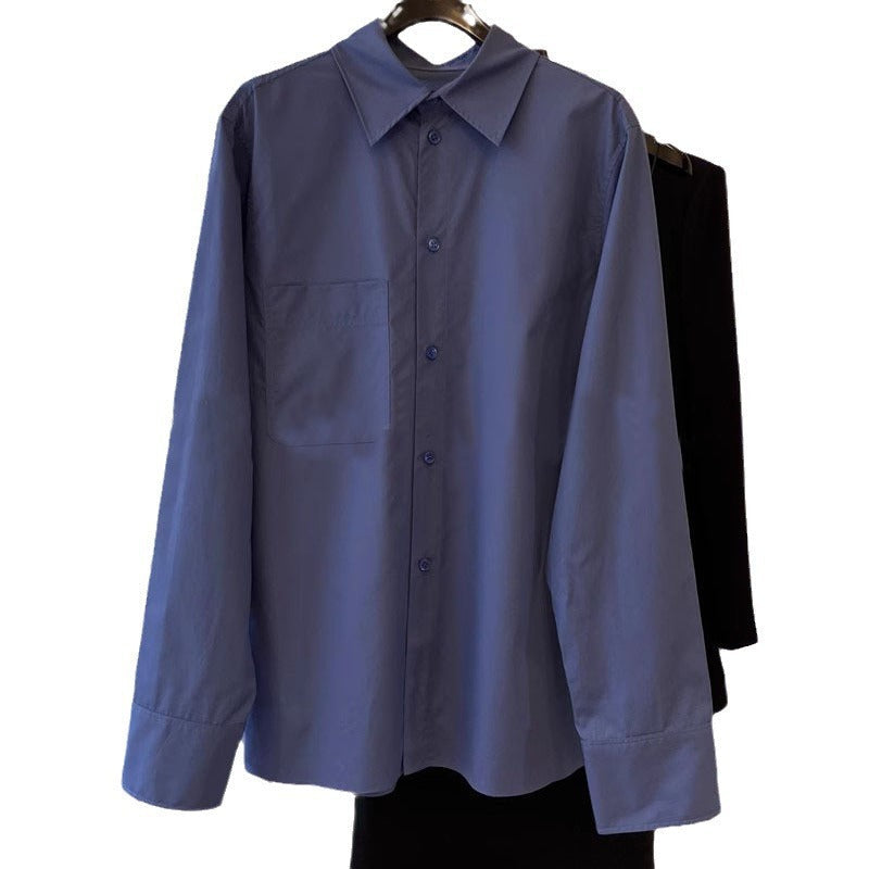 Damen Bluse Langärmlig Knopfleiste Weiß