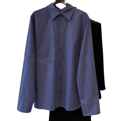 Damen Bluse Langärmlig Knopfleiste Weiß