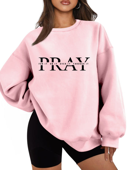 Damen Oversized Sweatshirt mit Aufdruck Eveloria