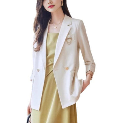 Damen Blazer Modisch Elegant Knöpfe Eveloria