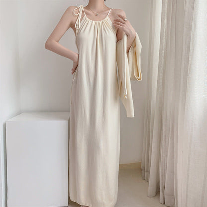 Damen Maxikleid Verstellbare Träger Elegant Eveloria