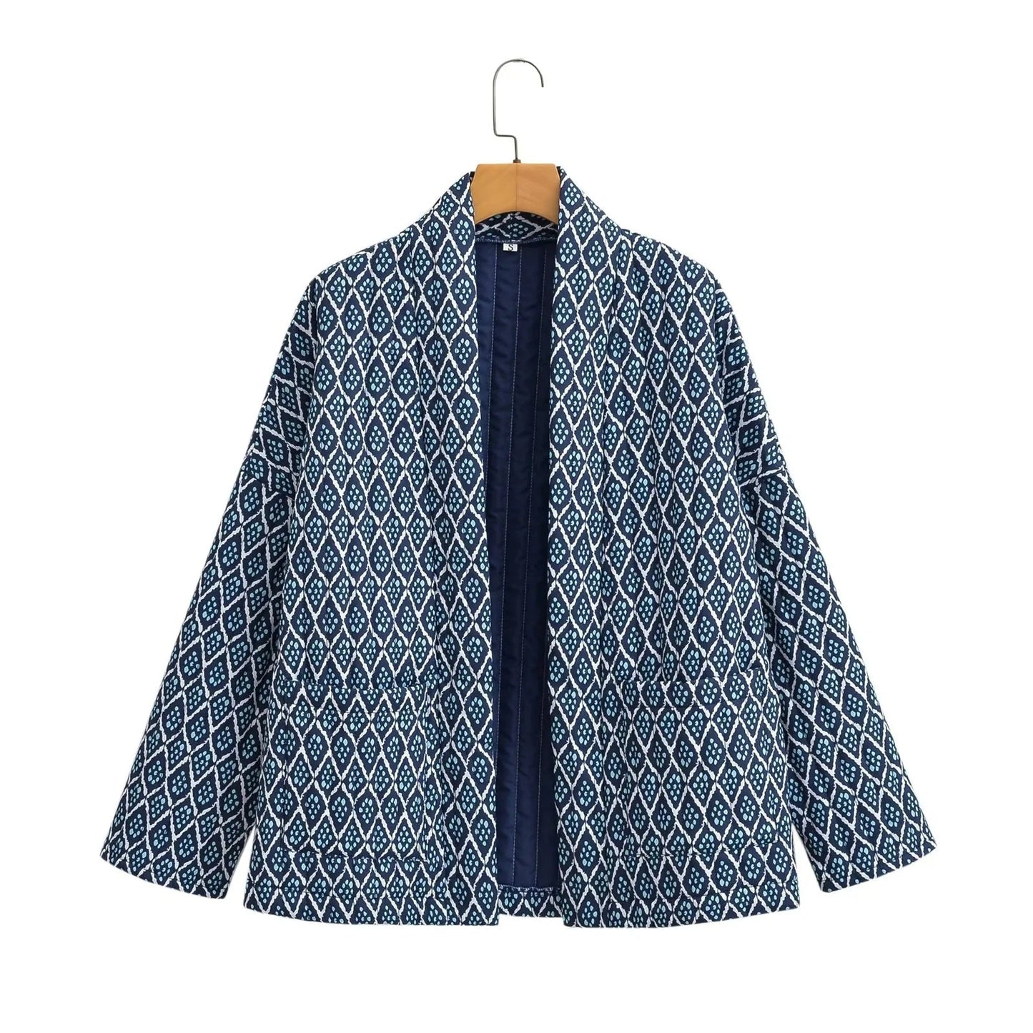 Damen Steppjacke Grafisches Muster Eveloria