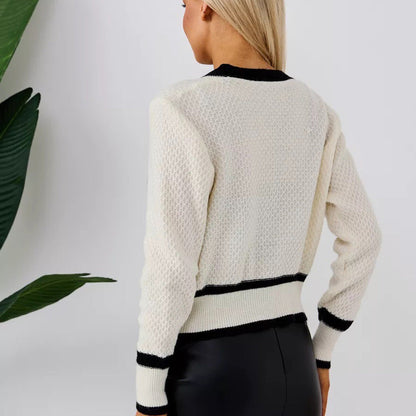Damen Strickjacke mit Taschen und Knöpfen Eveloria