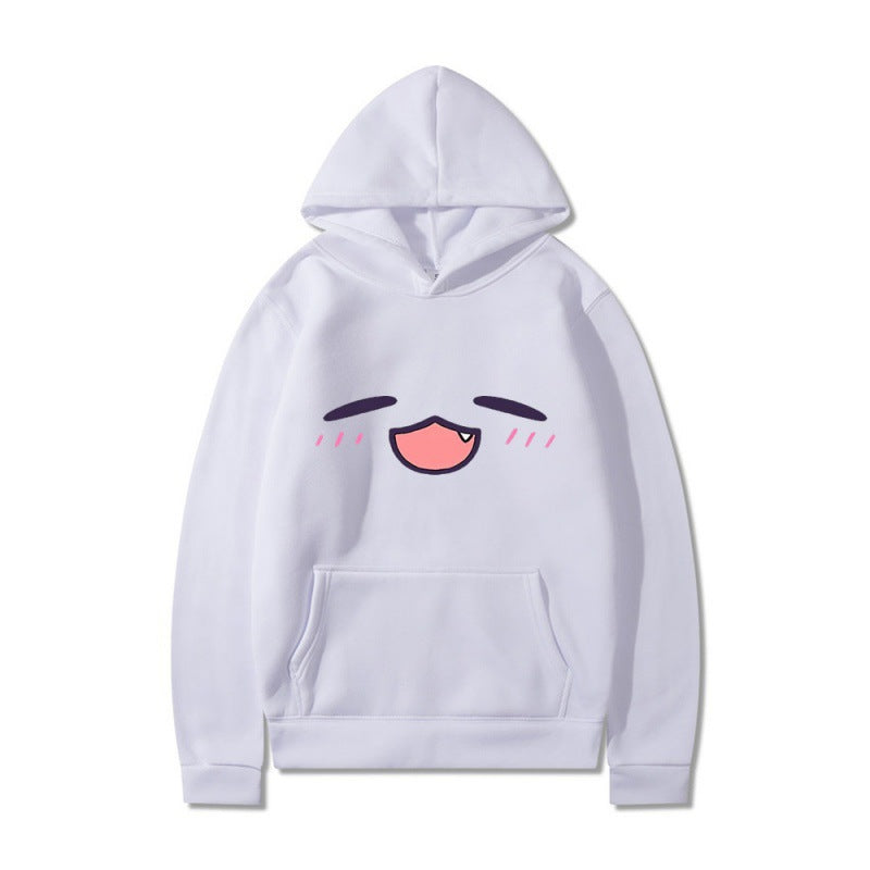 Damen Kapuzenpullover Cartoon-Gesicht Bequem Grün