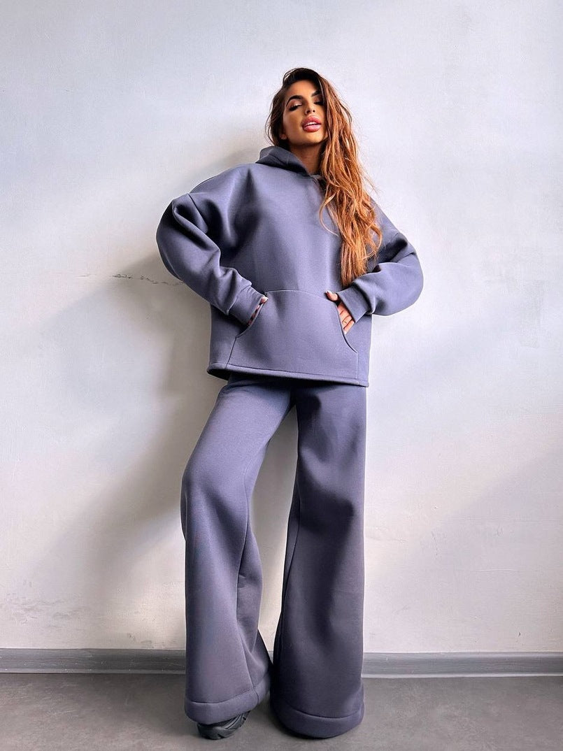 Damen Kapuzenpullover Bequem Weite Passform