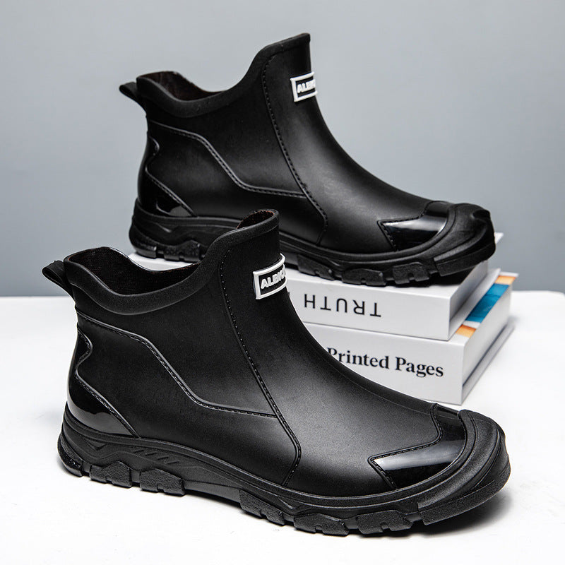 Herren Gummistiefel Rutschfest Flexibler Einstieg