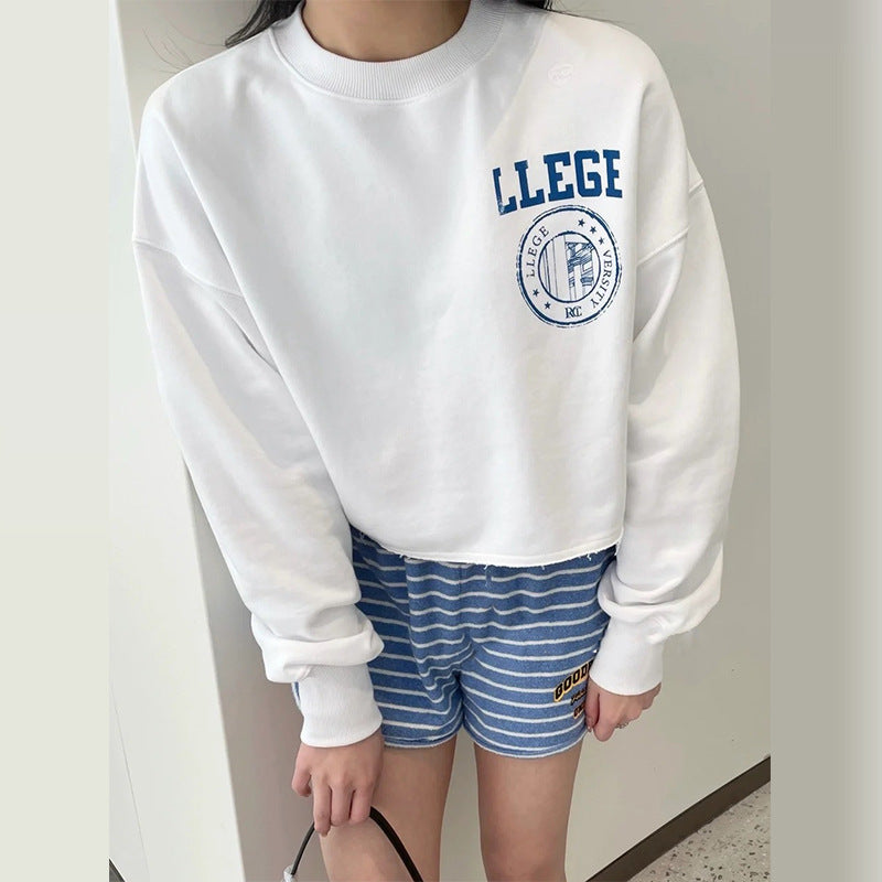 Damen Sweatshirt Oversized Kurz Eveloria - Eveloria