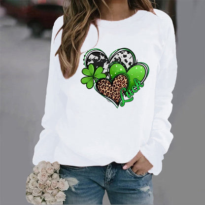 Damen Sweatshirt Herzdesign Auffälliges Motiv Eveloria - Eveloria