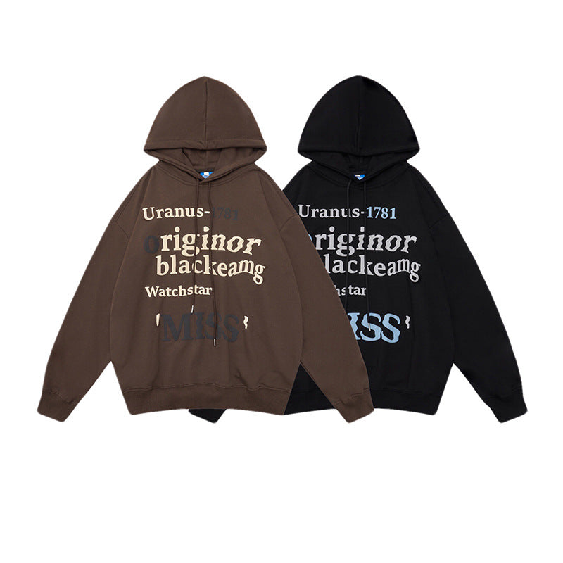 Damen Hoodie Freizeit Trend Schriftzug Eveloria