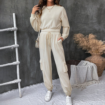 Damen Loungeanzug Elastisch Bequem Eveloria