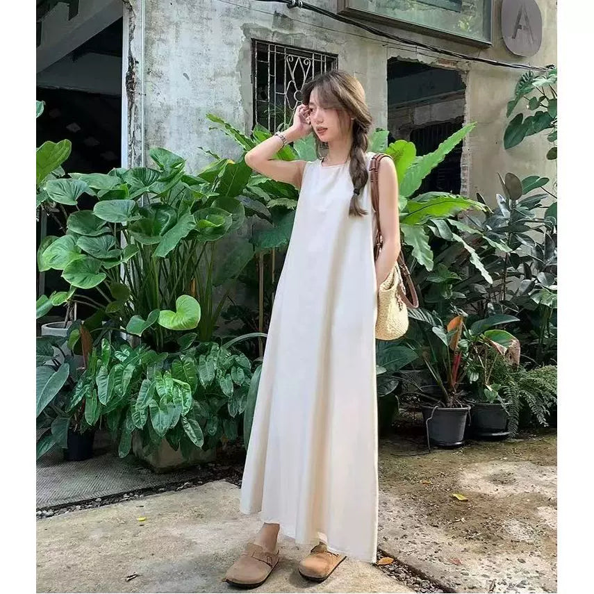 Damen A-Linie Kaftankleid Minimalistisch