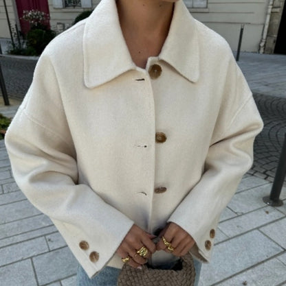 Damen Oversized Wollmantel Eveloria