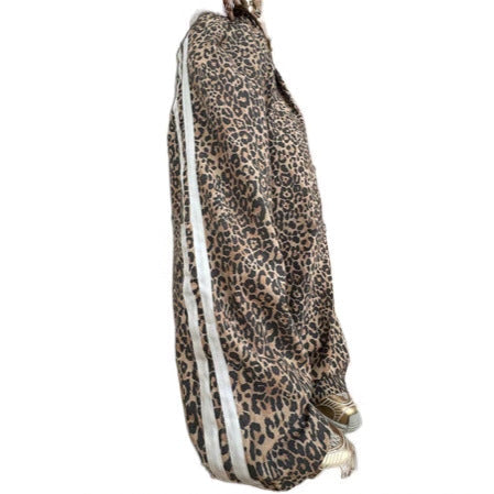 Damen Maxihose Leopardenmuster Elegantes Design