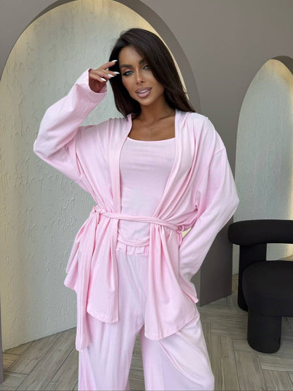 Damen Freizeitjacke Lässig Weiter Schnitt Mit Gürtel Anthrazit