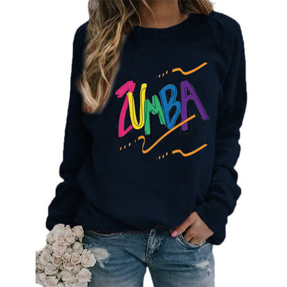 Damen Sweatshirt Modernes Zumba-Design Lässig Eveloria
