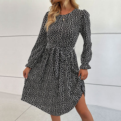 Damen Midi-Kleid Nostalgisches Design Modern Eveloria