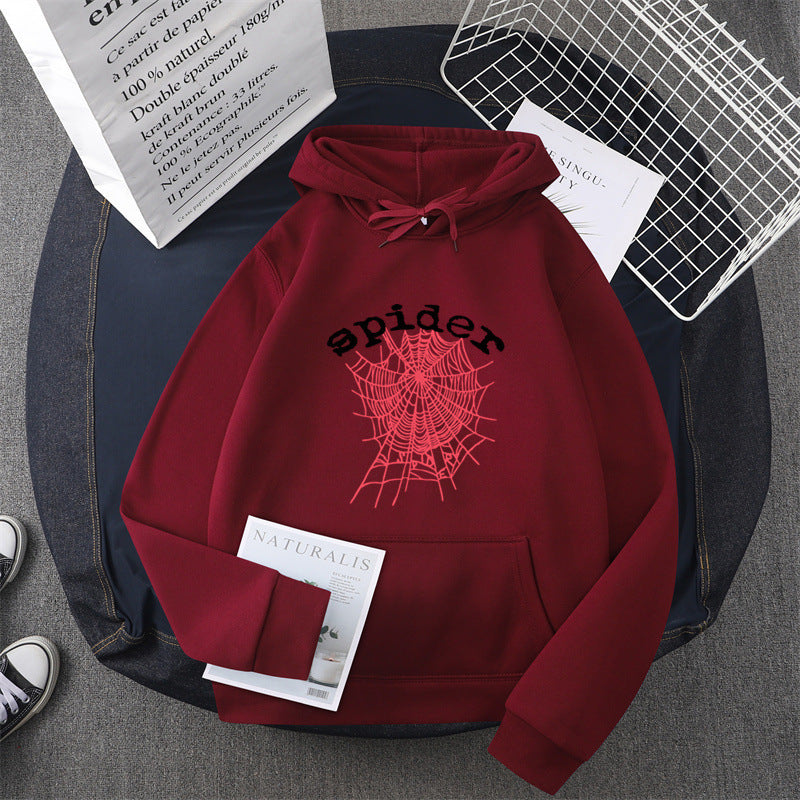 Damen Kapuzensweater Spinnenmotiv Eveloria