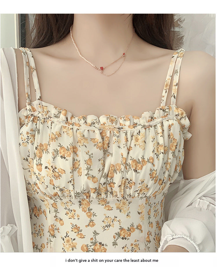 Damen Chiffon Bluse Voluminöse Rüschensäume Eveloria