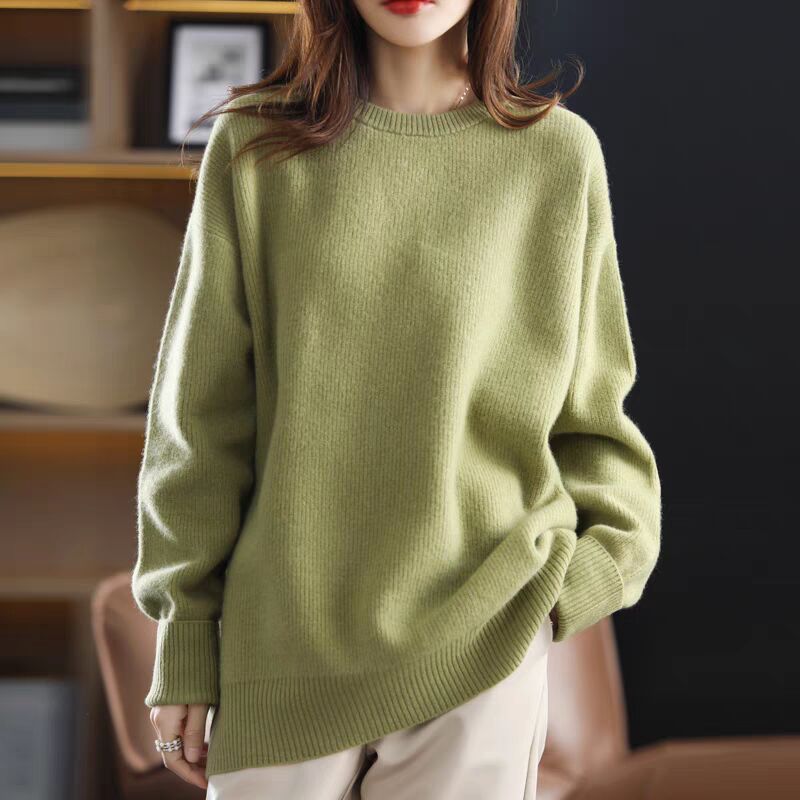 Damen Kuschelpullover Weich Schwarz Eveloria - Eveloria