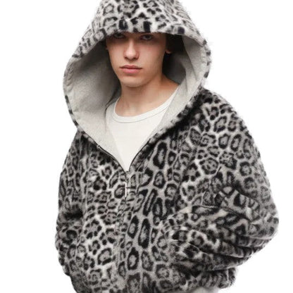 Damen Kapuzenjacke Tierfleece Innenfutter Eveloria
