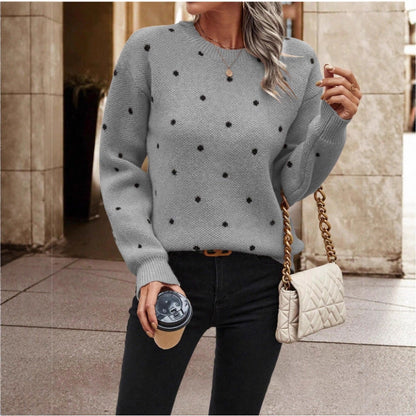 Damen Pullover Verspielt Muster Komfortschnitt Eveloria