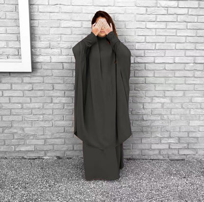 Damen Langarmkaftan Elegant Weit Eveloria